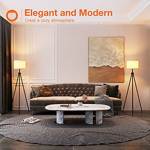 addlon Tripod Floor Lamp,with 3 Color Tempreture LED Bulb